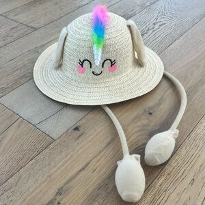 Unicorn Hat Fun Straw Colorful Kids